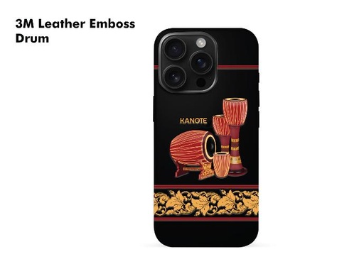 [SKLE-0038] Phone Sticker (Skin) Leather Drum